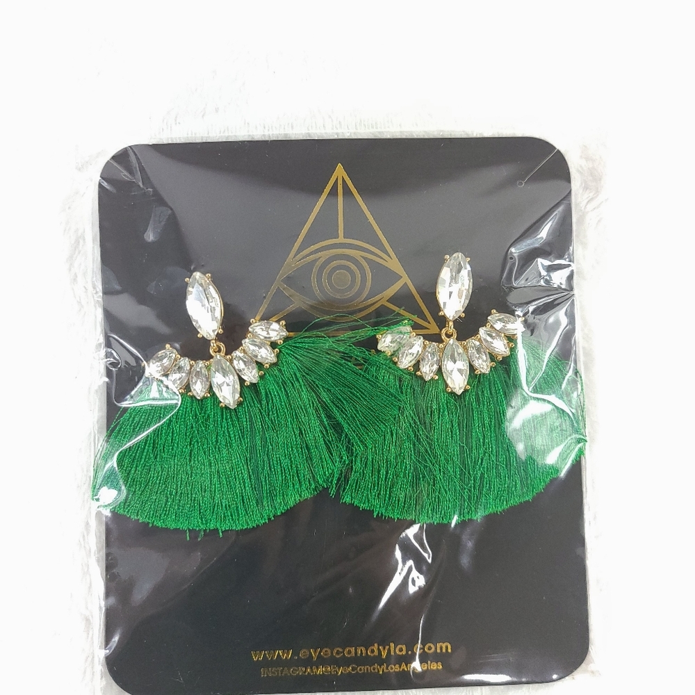 Eye Candy LA Tassle Fringe Earrings